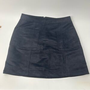 Old Navy Black Soft Suede Feel Mini Skirt